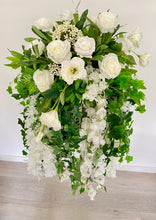 Load image into Gallery viewer, Luxury Hanging Basket - White Satin