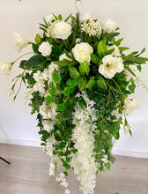 Load image into Gallery viewer, Luxury Hanging Basket - White Satin